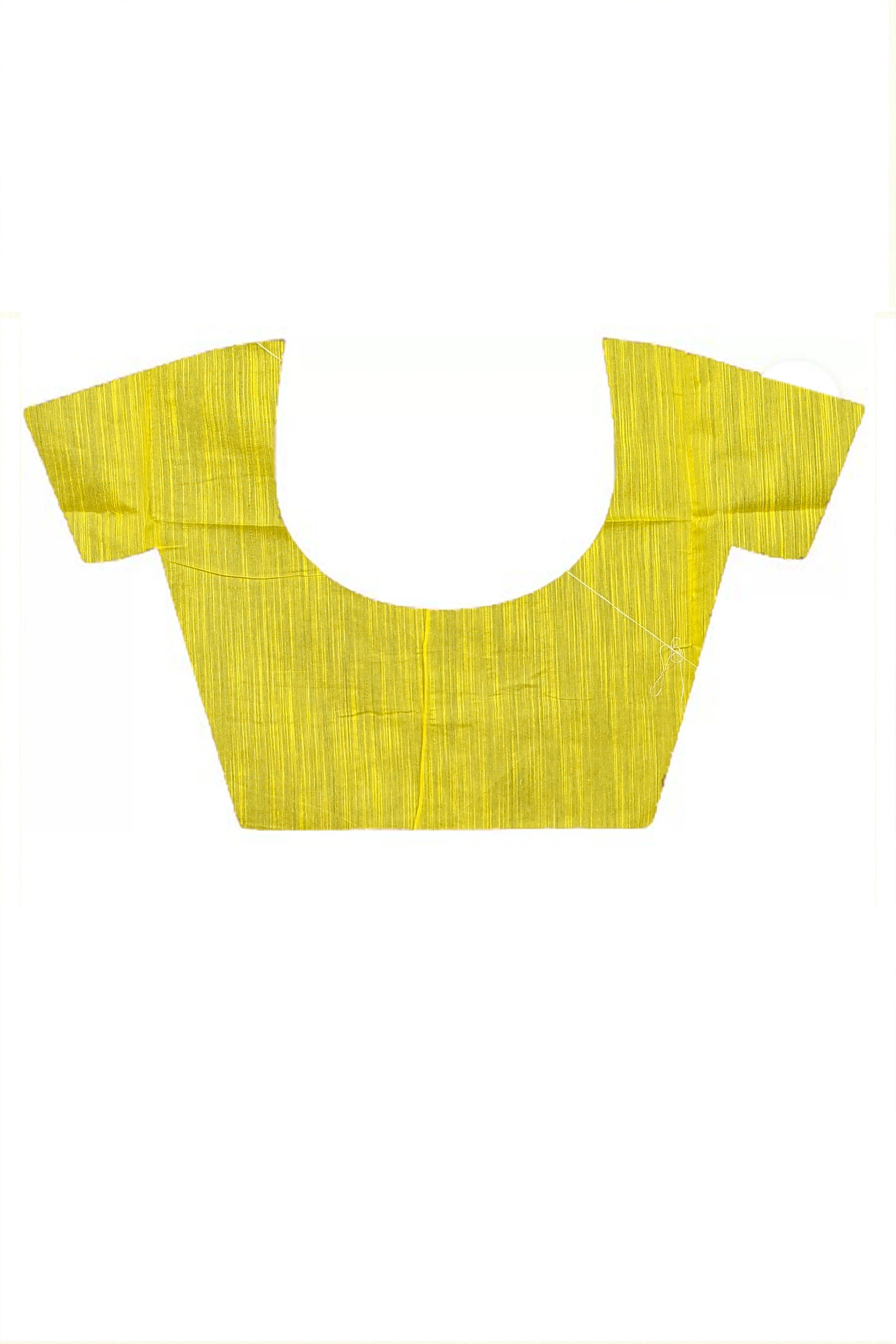 Yellow Cotton Blended Parija Applique Saree (320)